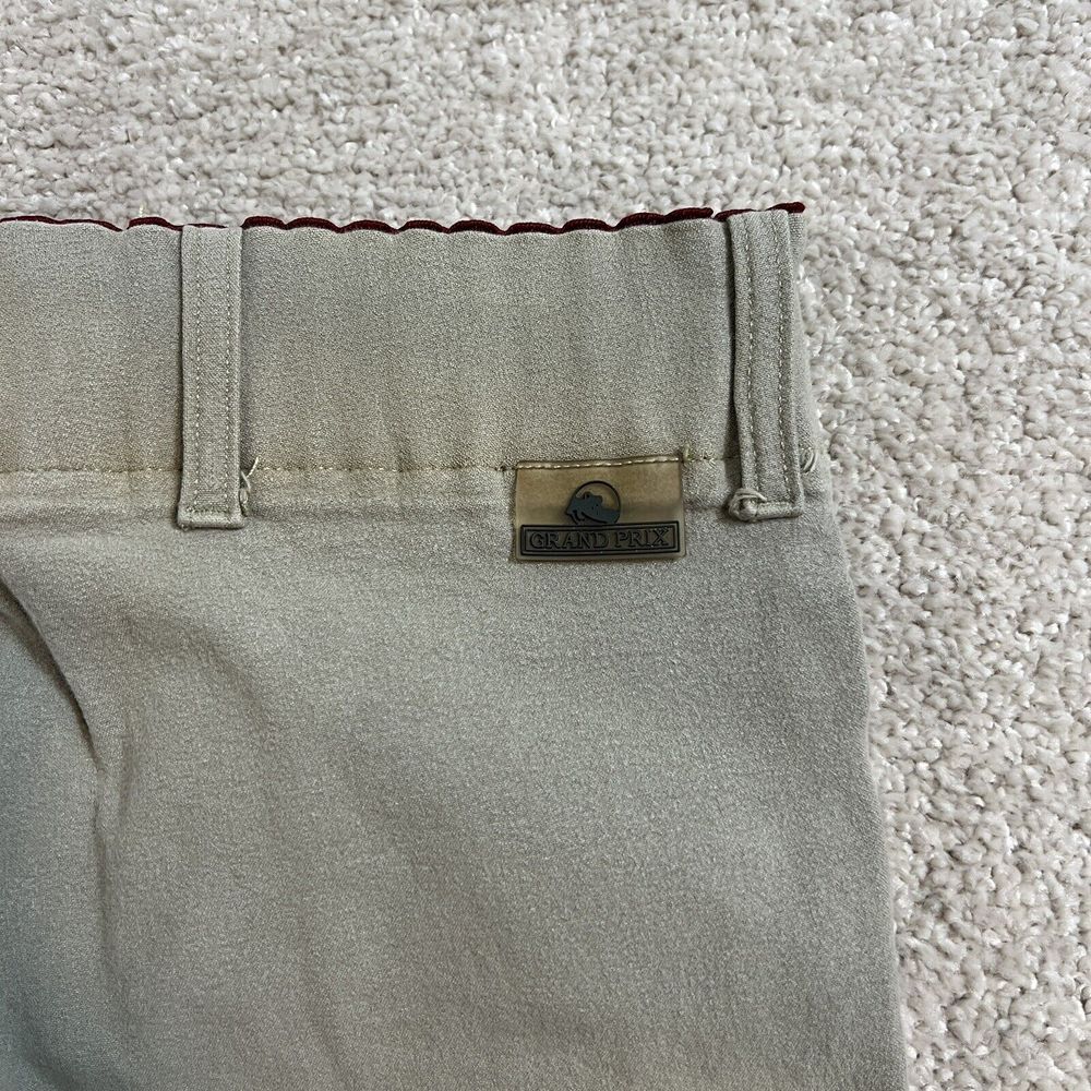 Grand Prix Breeches Zip Beige Size 26R Waist Horse Riding Outdoors Tan - Picture 7 of 13